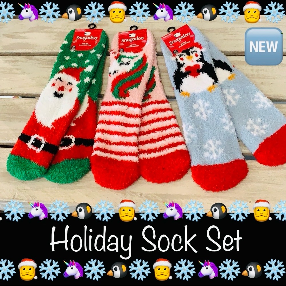 Clearance Christmas Holiday Design Fashion Socks 3 Pair (One Size) -A 2 for $14
